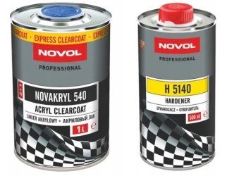 Lakier bezbarwny Novakryl 540  2:1 1l+ utwardzacz 5140