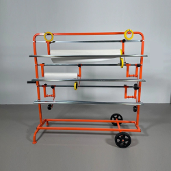 BULLET TOOLS Stojak poziomy do 5 rolek papieru do maskowania od 30cm do 120cm (1234) - Stojak poziomy dla 5 rolek papieru do maskowania od 30cm do 120cm